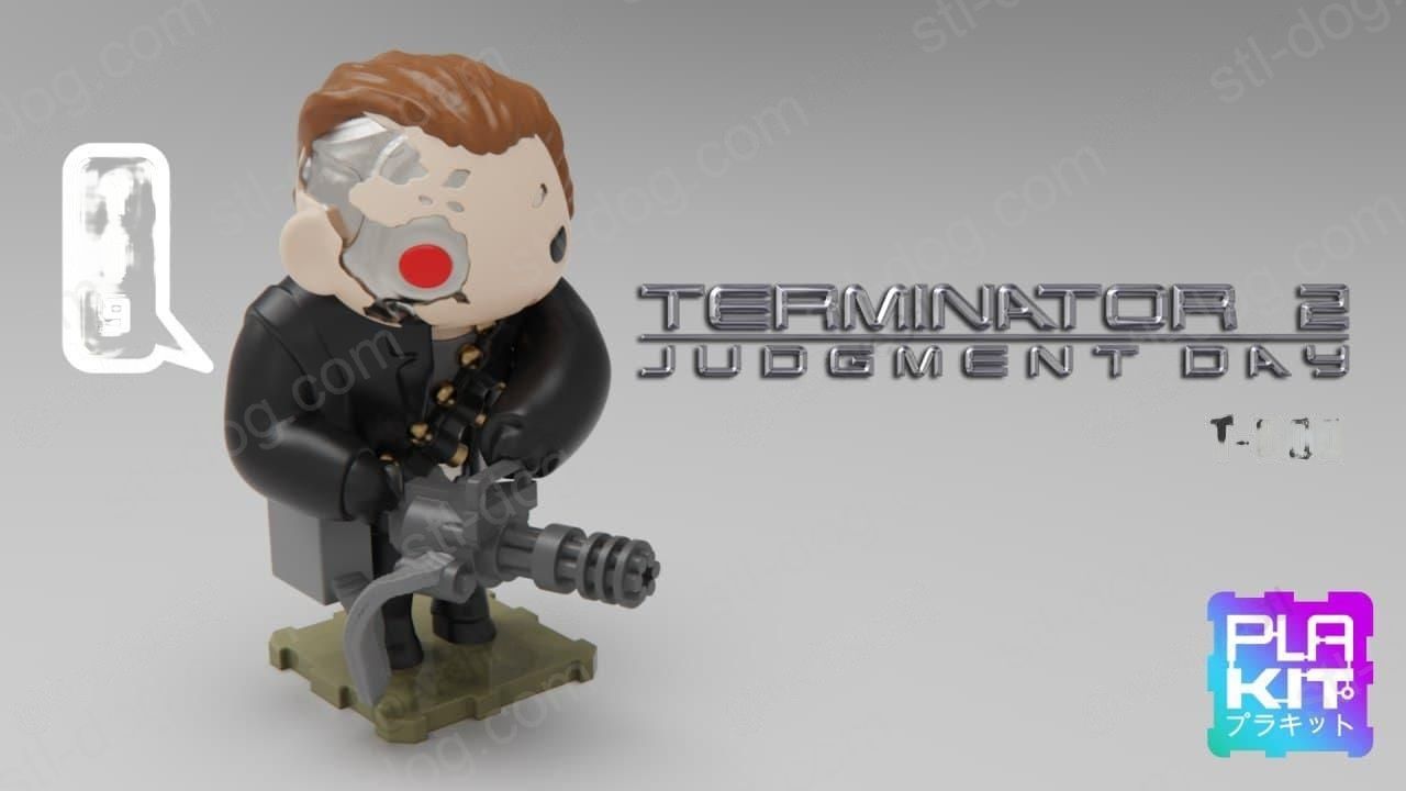 终结者2(Terminator 2) T800 Q版 3D打印图纸